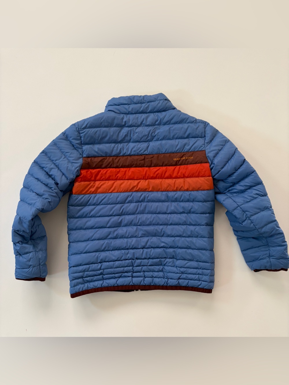 Cotopaxi Light Blue Striped Puffer Jacket XS - Picture 5 of 5